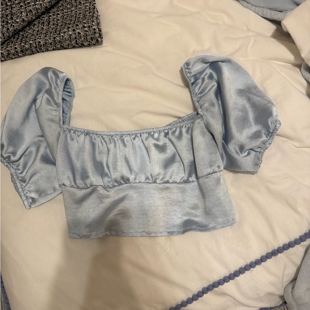 Elegant Blue Women's Top